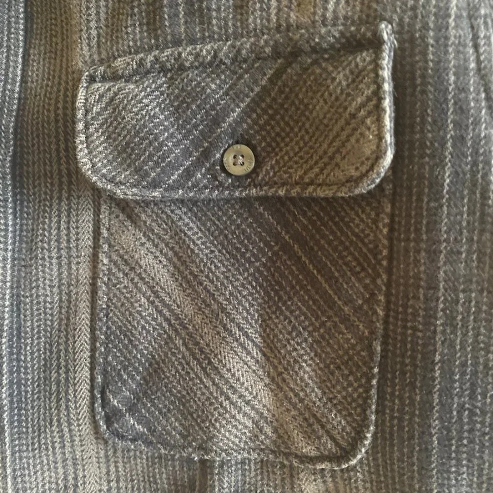 Men's North Face 100% Cotton Heavy Weight Flannel Shirt, Size Medium